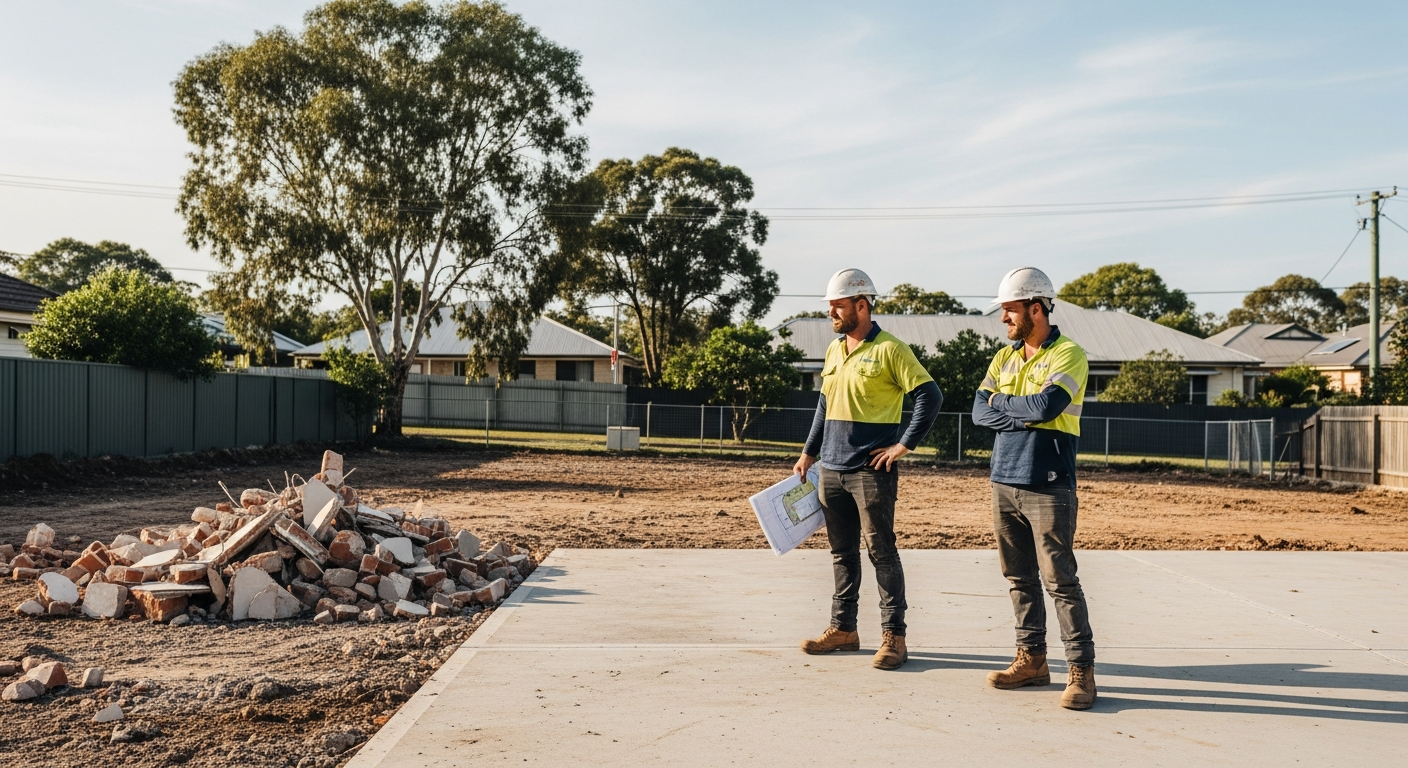 Ipswich Demolition Co. team at work in Ipswich